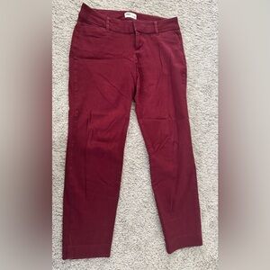 Old Navy Women's Burgundy Chinos